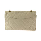 Beige Leather Chanel Flap Bag