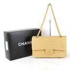 Beige Leather Chanel Shoulder Bag