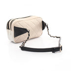 Beige Leather Chanel Belt Bag