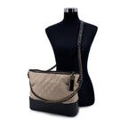 Beige Leather Chanel Crossbody Bag
