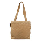 Beige Leather Chanel Shoulder Bag