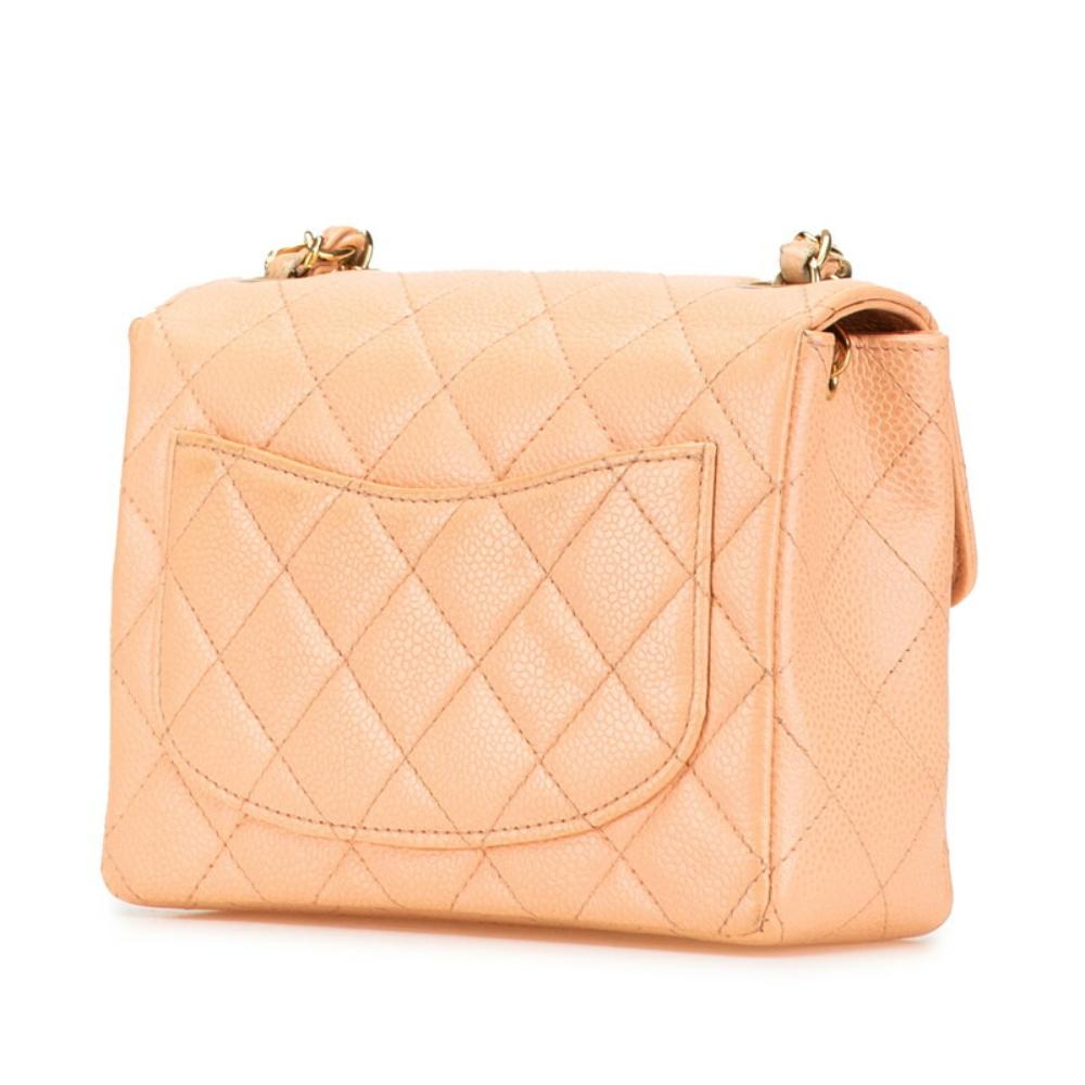 Beige Leather Chanel Shoulder Bag
