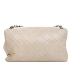 Beige Leather Chanel Flap Bag