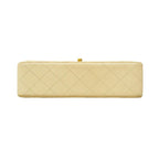 Beige Leather Chanel Flap Bag