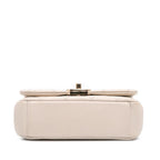 Beige Leather Chanel Crossbody Bag