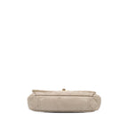 Beige Leather Chanel Flap Bag
