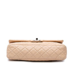 Beige Leather Chanel Flap Bag