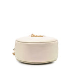 Beige Leather Chanel Shoulder Bag