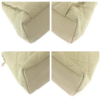 Beige Leather Chanel Shoulder Bag