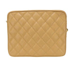 Beige Leather Chanel Shoulder Bag