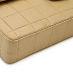 Beige Leather Chanel Crossbody Bag