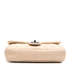 Beige Leather Chanel Flap Bag