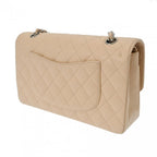 Beige Leather Chanel Flap Bag