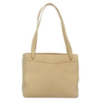 Beige Leather Chanel Shoulder Bag
