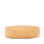 Beige Leather Chanel Shoulder Bag