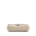 Beige Leather Chanel Flap Bag