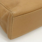 Beige Leather Chanel Shoulder Bag