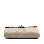 Beige Leather Chanel Flap Bag