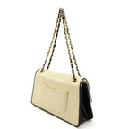 Beige Leather Chanel Shoulder Bag