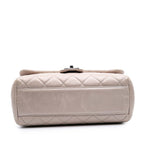 Beige Leather Chanel Flap Bag