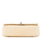 Beige Leather Chanel Flap Bag