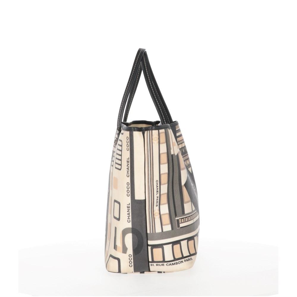 Beige Leather Chanel Shoulder Bag