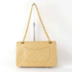 Beige Leather Chanel Shoulder Bag