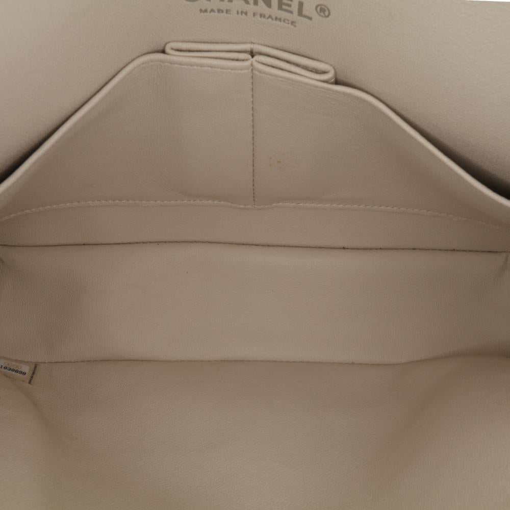 Beige Leather Chanel Flap Bag
