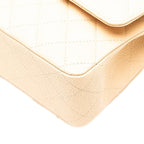 Beige Leather Chanel Shoulder Bag