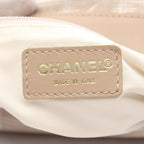 Beige Leather Chanel Travel Line