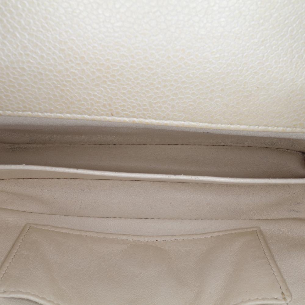 Beige Leather Chanel Flap Bag