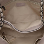 Beige Leather Chanel Flap Bag