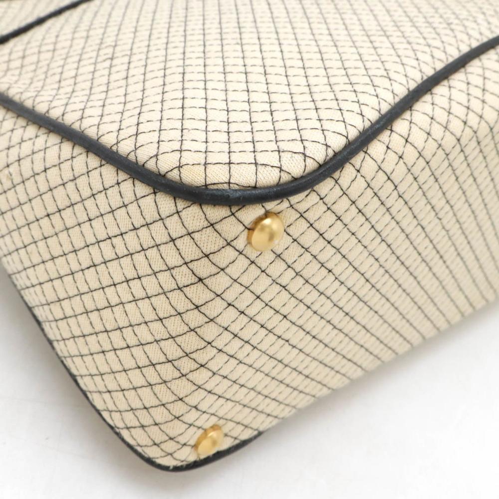 Beige Leather Chanel Tote