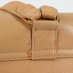 Beige Leather Chanel Backpack