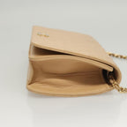 Beige Leather Chanel Shoulder Bag