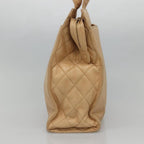 Beige Leather Chanel Shoulder Bag