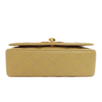 Beige Leather Chanel Shoulder Bag