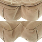 Beige Leather Chanel Shoulder Bag