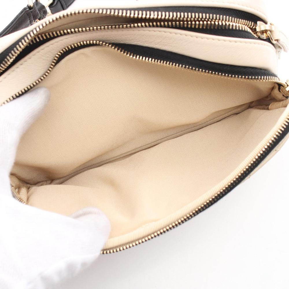 Beige Leather Chanel Belt Bag