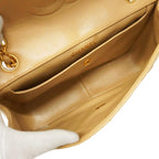 Beige Leather Chanel Shoulder Bag