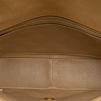 Beige Leather Chanel Flap Bag