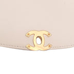 Beige Leather Chanel Flap Bag