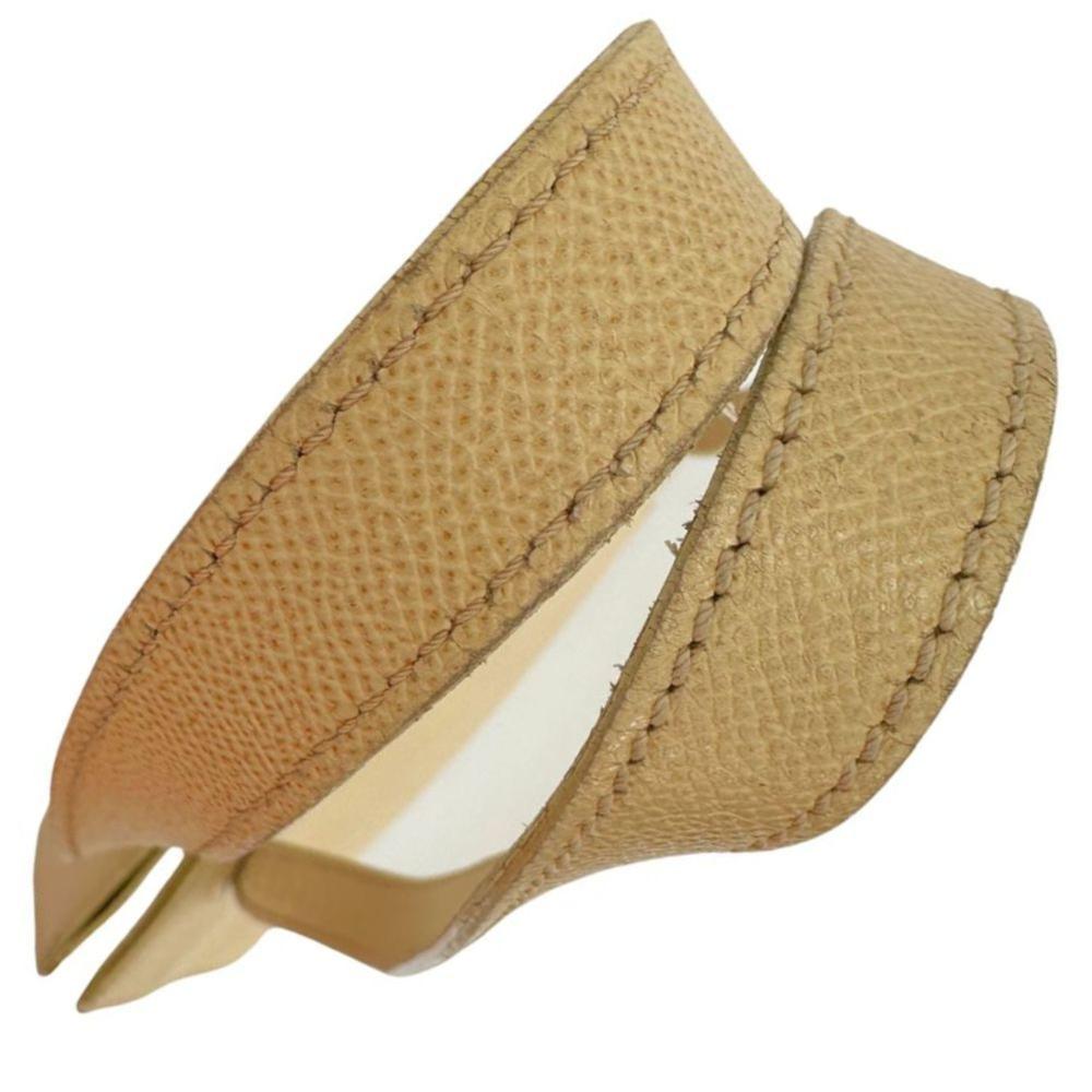 Beige Leather Chanel Shoulder Bag