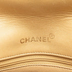 Beige Leather Chanel Flap Bag