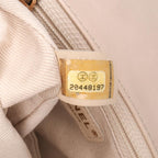 Beige Leather Chanel Flap Bag