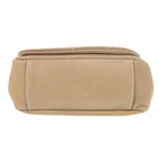 Beige Leather Chanel Shoulder Bag