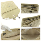 Beige Leather Chanel Shoulder Bag