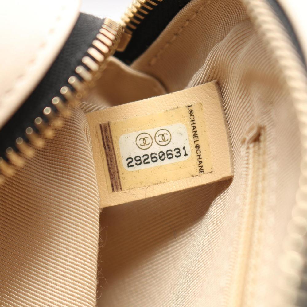 Beige Leather Chanel Belt Bag