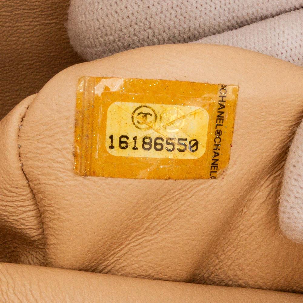 Beige Leather Chanel Flap Bag