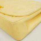 Beige Leather Chanel Shoulder Bag
